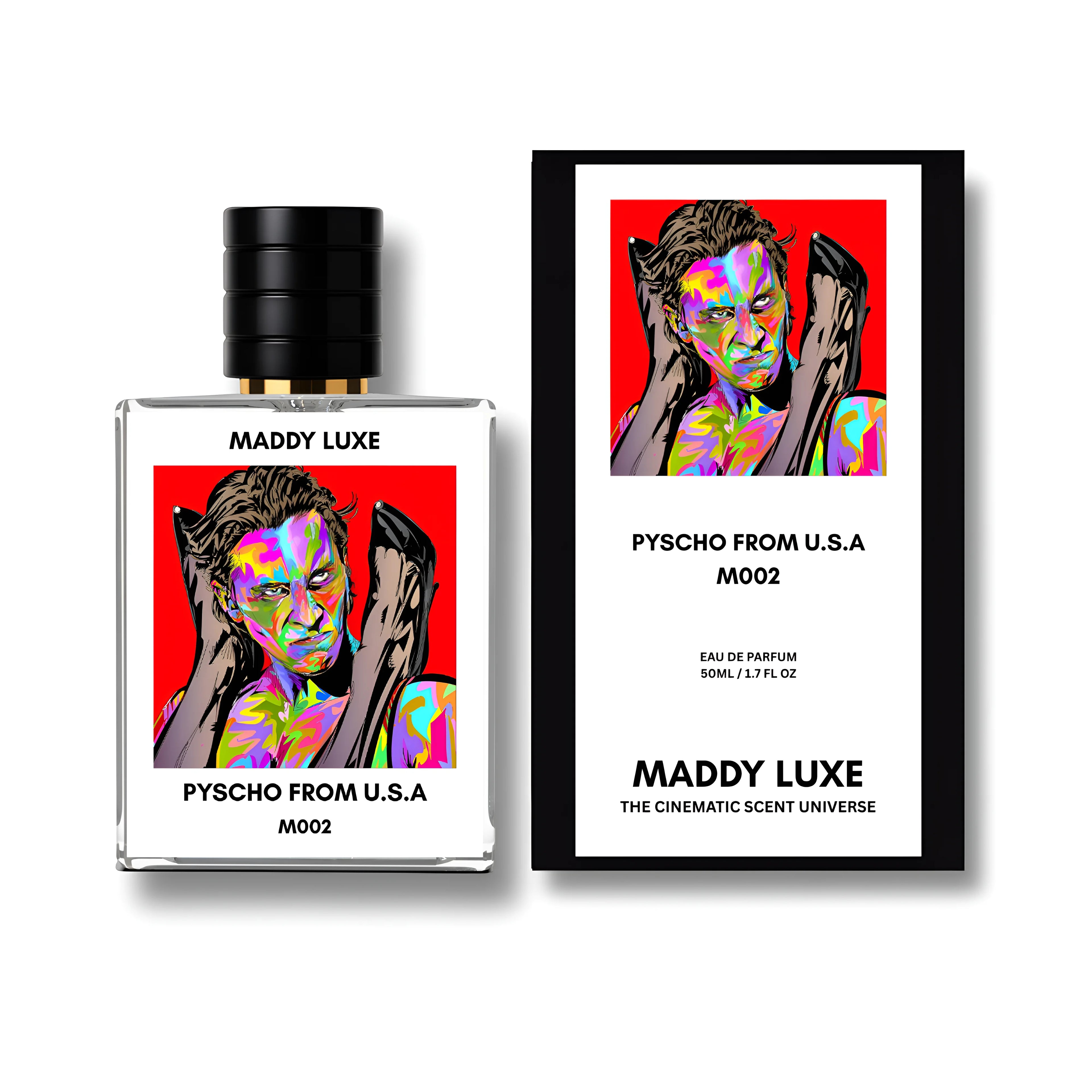 Pyscho From U.S.A Patrick Bateman Dark Cinematic Perfume Made With Iris and Lavender by Maddy Luxe.