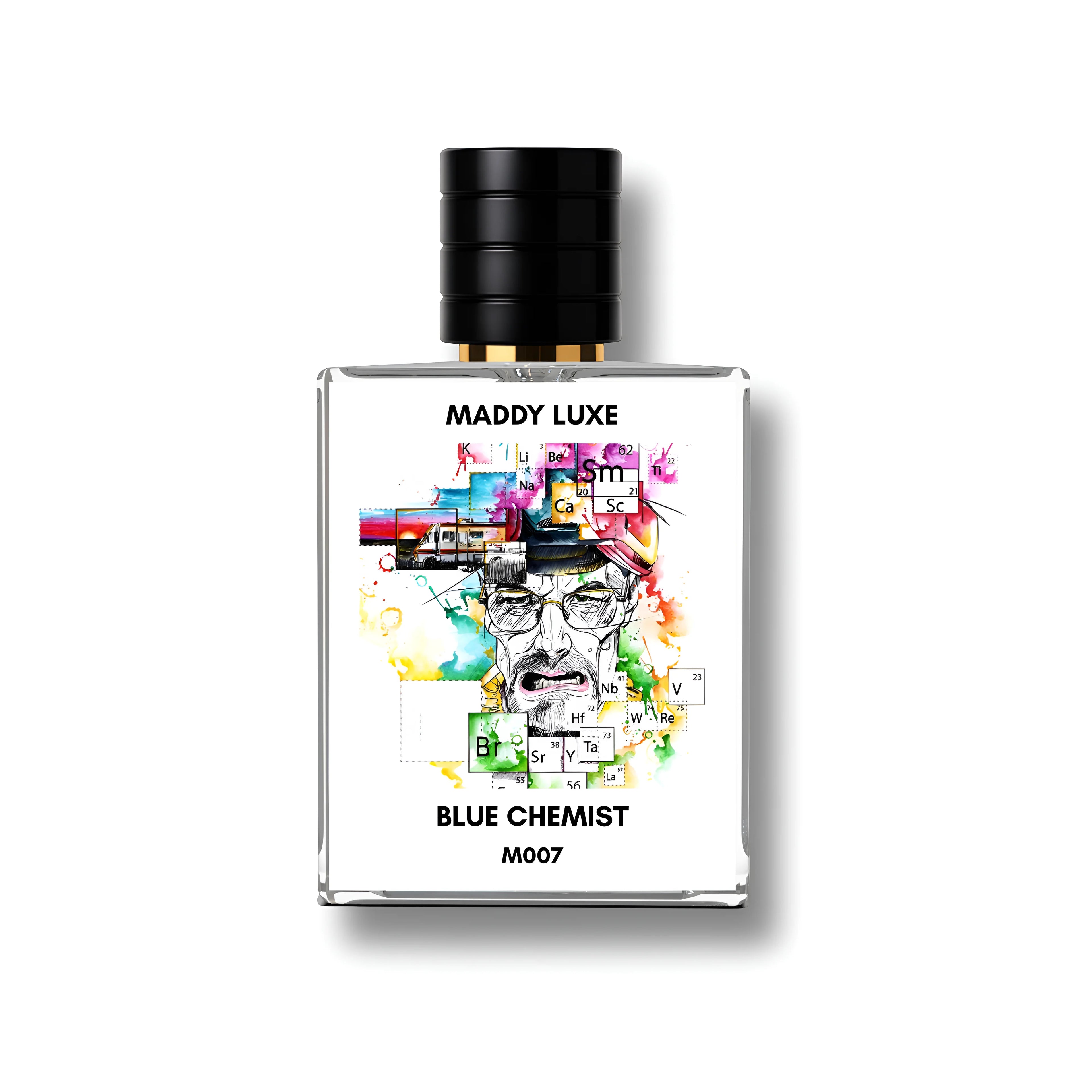 Blue Chemist Walter White Heisenberg Dark Cinematic Perfume Made With Oud, Rose and Pear by Maddy Luxe